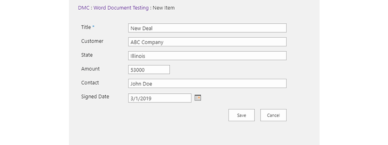 testing MS flow